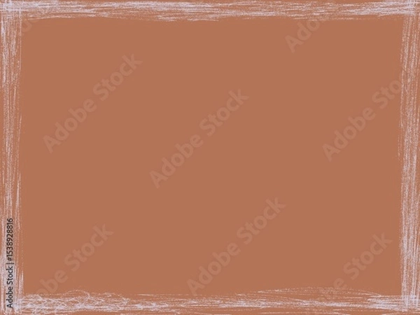 Obraz white frame with brown background