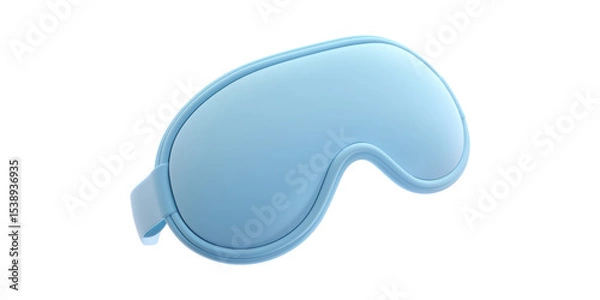 Obraz Blue Sleep Mask. Promotes Restful Sleep And Relaxation Isolated On Transparent Background