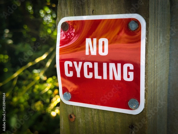 Obraz No cycling sign