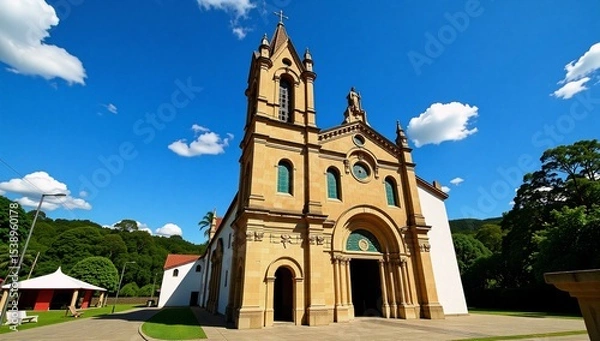 Fototapeta Image depicting Nossa Senhora da Conceio Mother Church located in Conceio de Ibitipoca Brazil