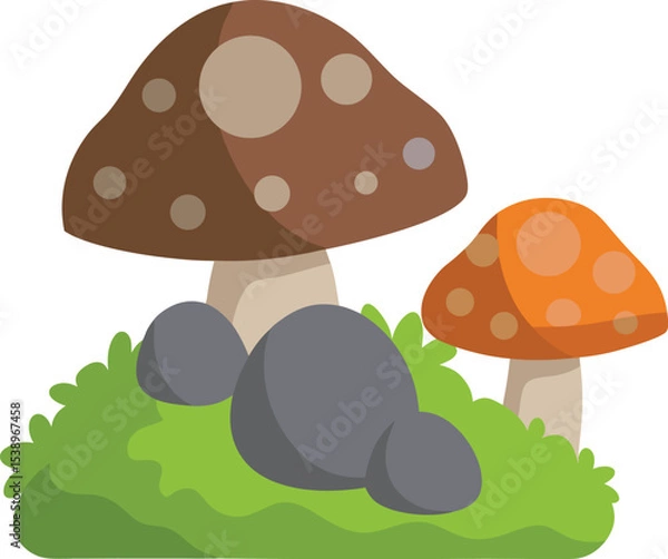 Obraz vector illustration of mushrooms