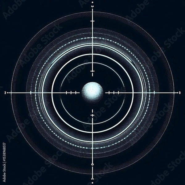 Fototapeta Alien Signal Orbiting Dot