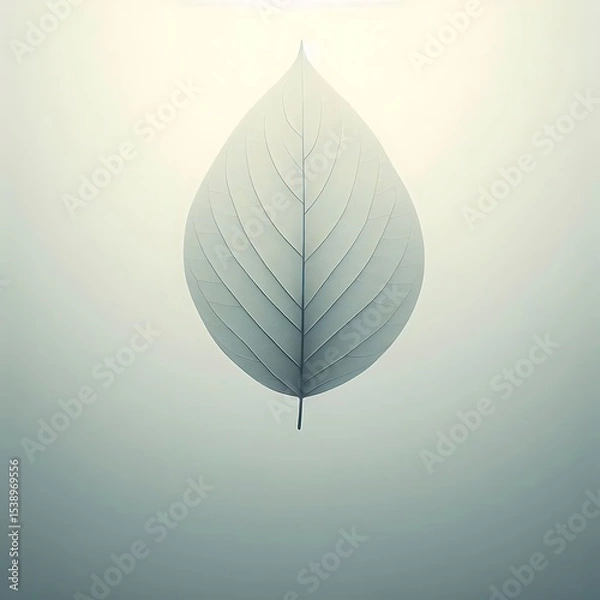 Fototapeta Elegant Desaturated Leaf Abstraction
