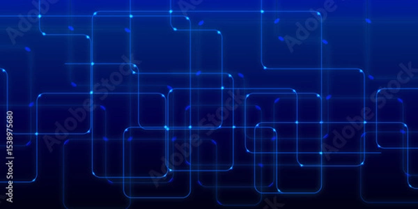 Fototapeta Abstract technology lines background .Abstract bright glitter blue background illustration with effect of shining little stars. Science Digital Technology Background. background 3d illustration render