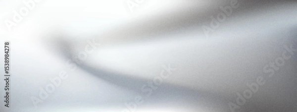 Obraz Silver foil background with metal mirror texture. Chrome gradient surface with light gloss. Vector aluminum grey sheet with reflection. Platinum and titanium abstract cold bg