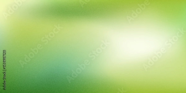 Obraz Nature gradient backdrop with bright sunlight. Abstract green blurred background. Ecology concept for your graphic design, banner or poster. Vector