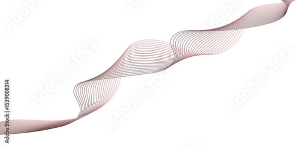Fototapeta abstract colourful wave line background on white background.	