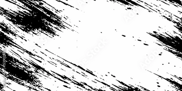 Obraz Vector modern paintbrush grunge with halftone dots pattern texture