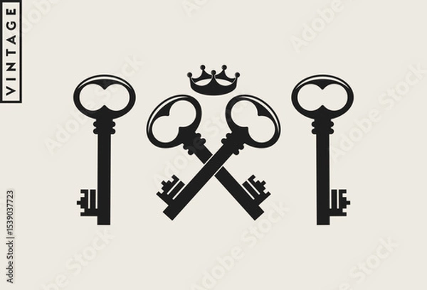 Obraz Vintage style keys 