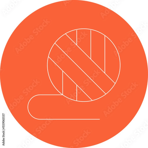 Obraz Thread single icon vector illustration