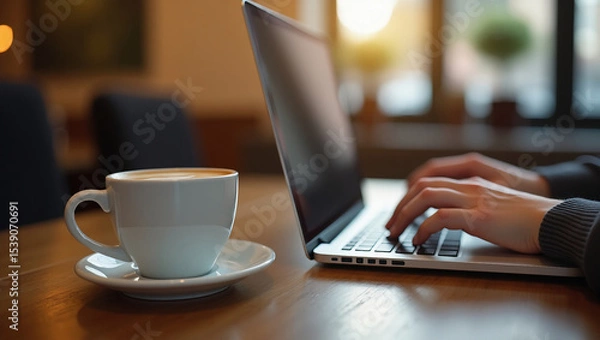 Obraz messing around on the notebook