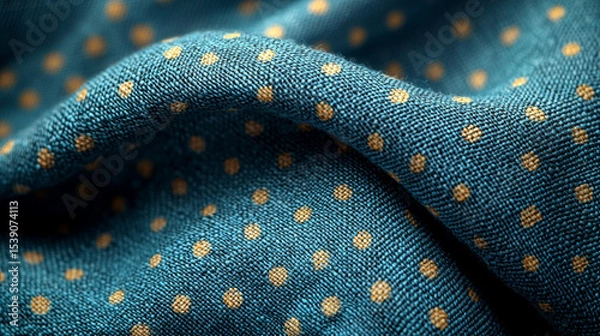 Obraz Blue fabric texture background with dark blue tones and abstract pattern