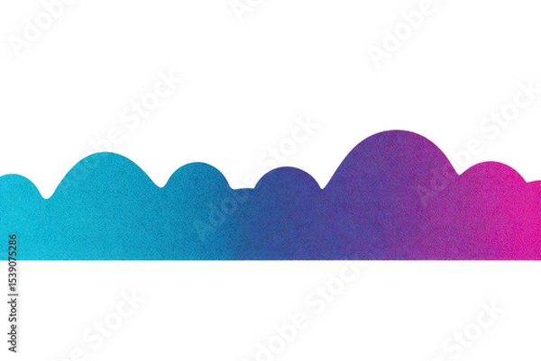 Obraz Vibrant gradient wave design transitions smoothly from blue to pink, creating dynamic and modern abstract pattern. smooth curves and color blend evoke sense of creativity and energy
