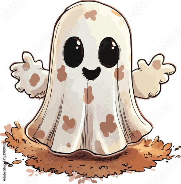 Obraz halloween ghost cartoon