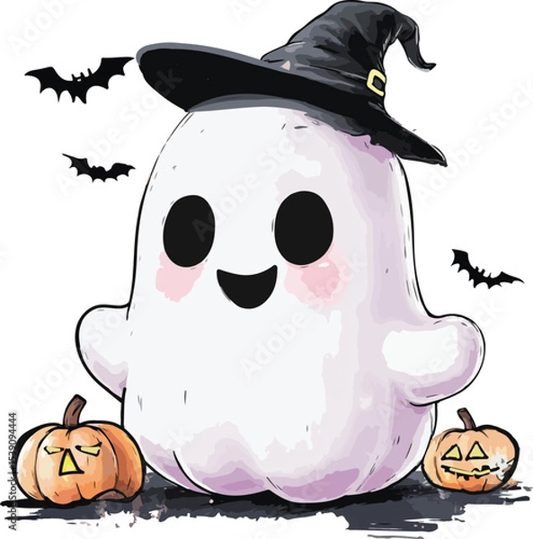 Obraz halloween cute ghost