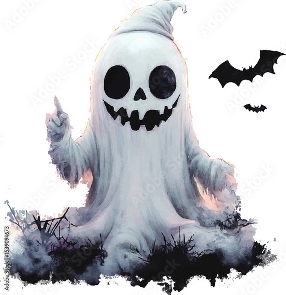 Obraz halloween ghost in the dark