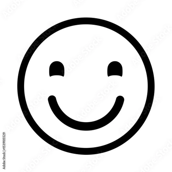 Obraz White Smiling Face