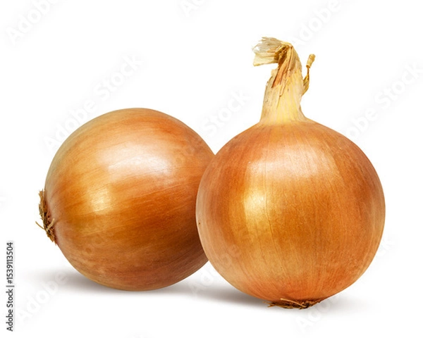Fototapeta Onions isolated on white background  with clipping path