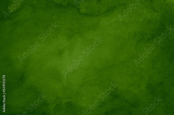 Obraz Abstract green watercolor background texture