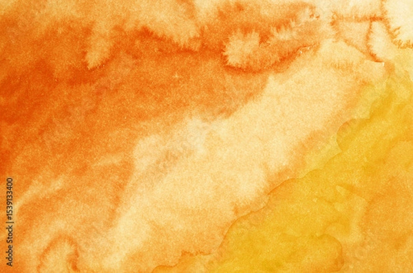 Obraz Abstract orange watercolor background texture