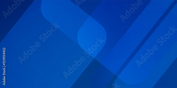 Fototapeta Abstract blue background with glowing geometric lines. Modern blue gradient square shape design. Futuristic technology concept. Suit for brochure, corporate, poster, banner, cover modern. eps 10