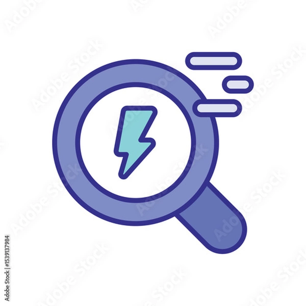 Fototapeta Search Energy icon vector