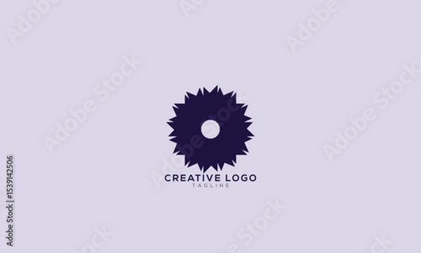 Fototapeta FLOWER MOSAIC PATTERN  Abstract initial monogram letter alphabet logo design