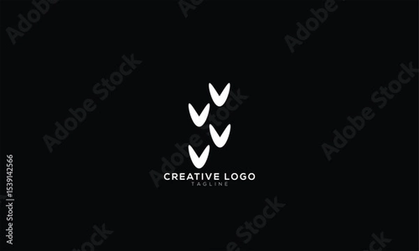 Fototapeta STEPS Abstract initial monogram letter alphabet logo design