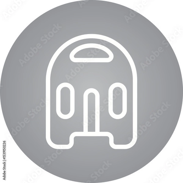 Fototapeta Surfing single icon vector illustration
