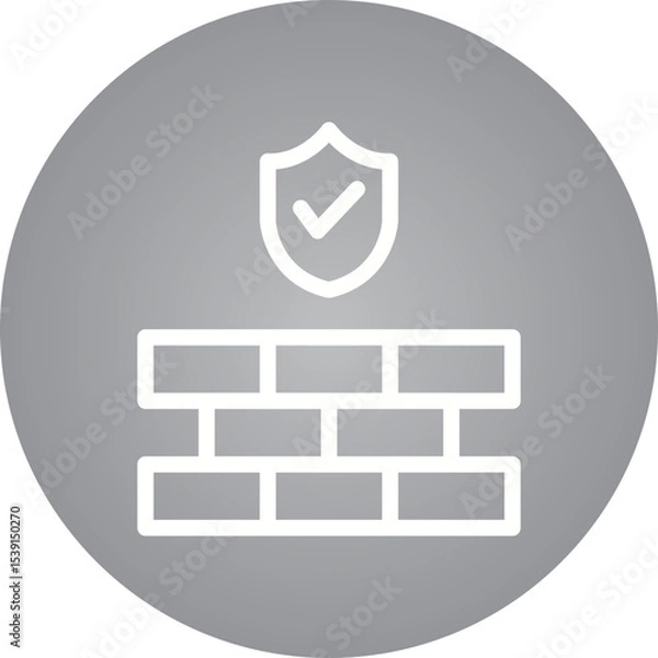 Fototapeta Wall single icon vector illustration