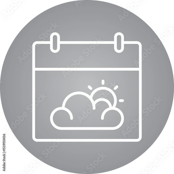 Fototapeta Calendar single icon vector illustration