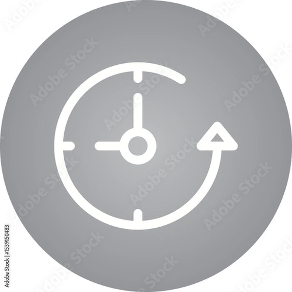Fototapeta Clock single icon vector illustration