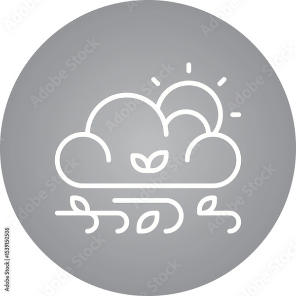 Fototapeta Cloud service single icon vector illustration