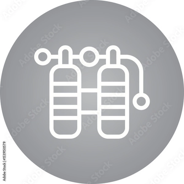 Fototapeta Cylinder single icon vector illustration