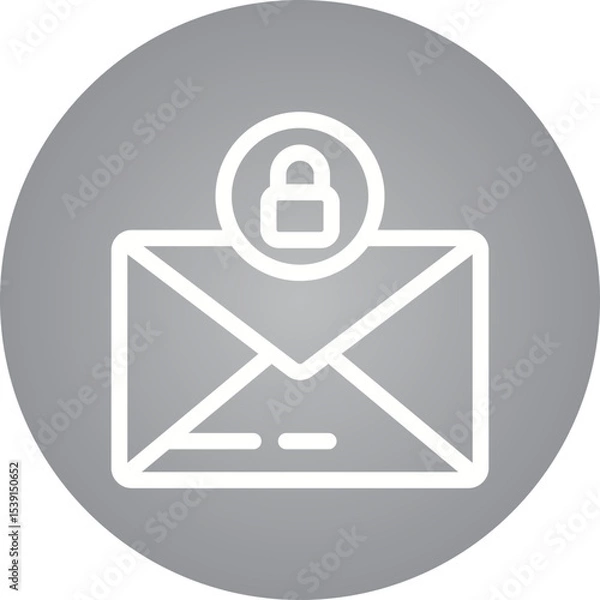 Fototapeta Email single icon vector illustration