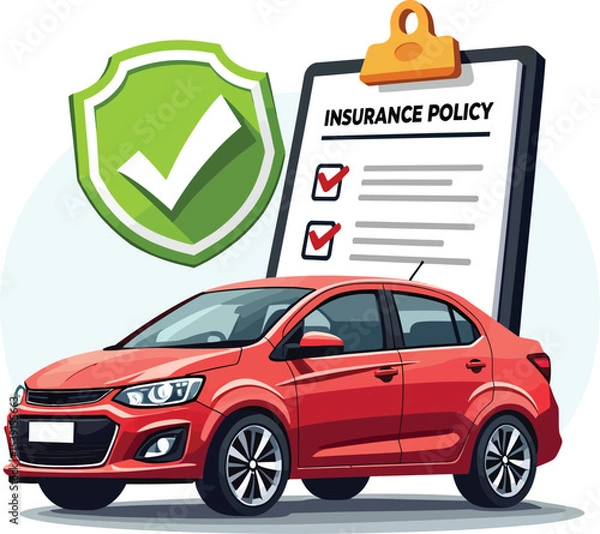 Obraz Find the best car insurance policy: get a quote for your vehicle and drive with confidence today