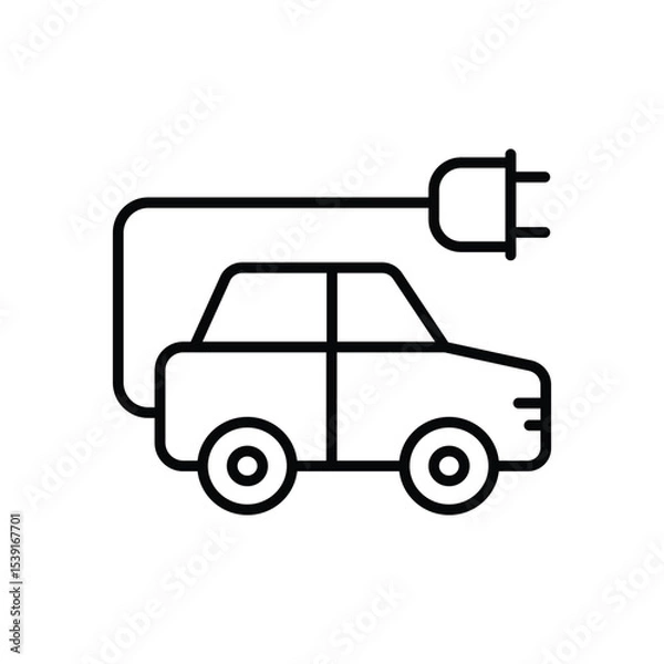 Fototapeta Eco Car icon vector