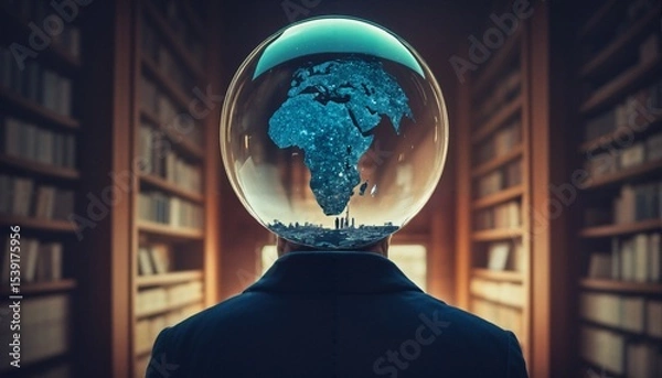 Fototapeta Library Vision: Enlightenment through Knowledge