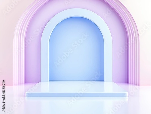 Fototapeta Pastel Archway Display