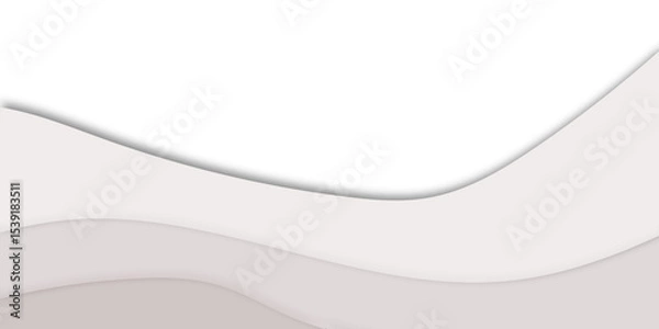 Obraz "Abstract pink waves background with layered soft beige elegant, 3D paper cut style. Minimalist modern design ideal for presentations, websites, posters, or branding visuals"