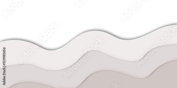 Fototapeta "Abstract pink waves background with layered soft beige elegant, 3D paper cut style. Minimalist modern design ideal for presentations, websites, posters, or branding visuals"