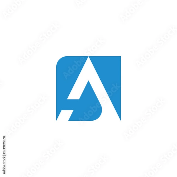 Fototapeta а letter abstract logo modern style 14