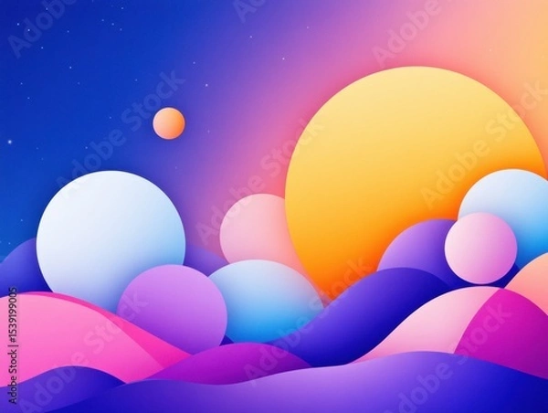 Fototapeta Abstract Colorful Landscape