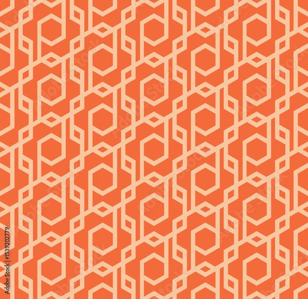 Fototapeta Modern Tribal Vector Grid Seamless Pattern -vector eps8