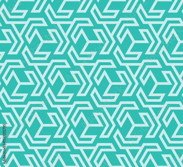 Fototapeta Seamless Abstract hexagram Seamless Pattern -vector eps8