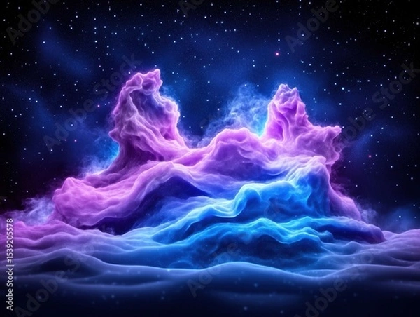 Fototapeta Abstract celestial landscape
