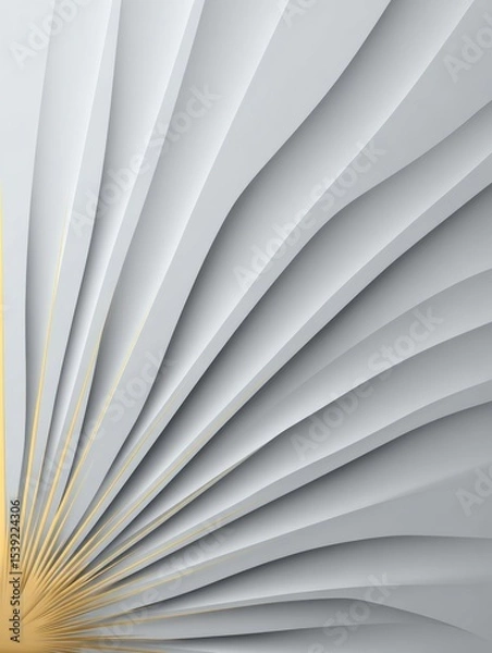 Fototapeta Intricate Paper Cut Sunbeam Pattern With Clean Space Highlighting Layered Design and Subtle Shading