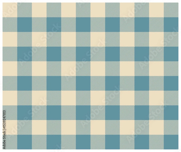Fototapeta Checkered seamless fabric design. Plaid fabric pattern classic pattern. Decorative textile and fabric types vector graphics.