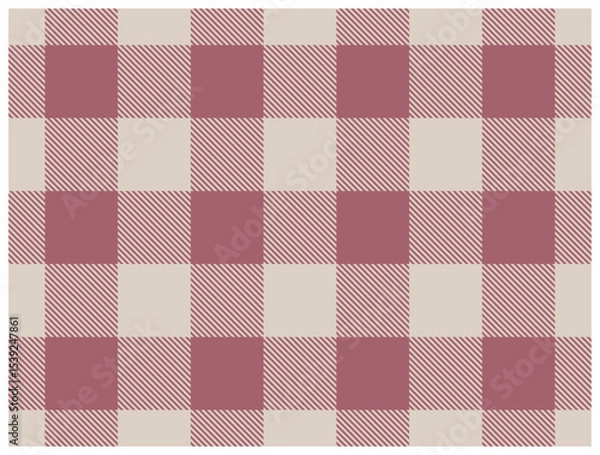 Fototapeta Checkered seamless fabric design. Plaid fabric pattern classic pattern. Decorative textile and fabric types vector graphics.