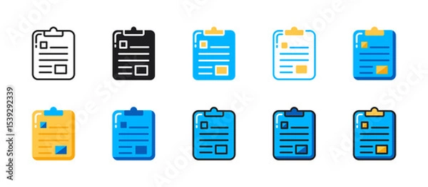 Obraz Task board icon for to‑do lists, workflow planning, task assignment, project management, office productivity, and business organization in vector.